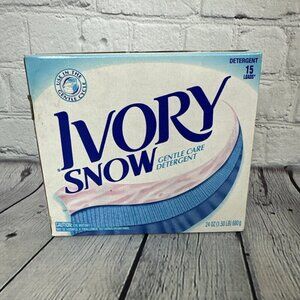 Ivory Snow Gentle Care Laundry Detergent Powder Gentle Cycle 24 OZ  *READ*